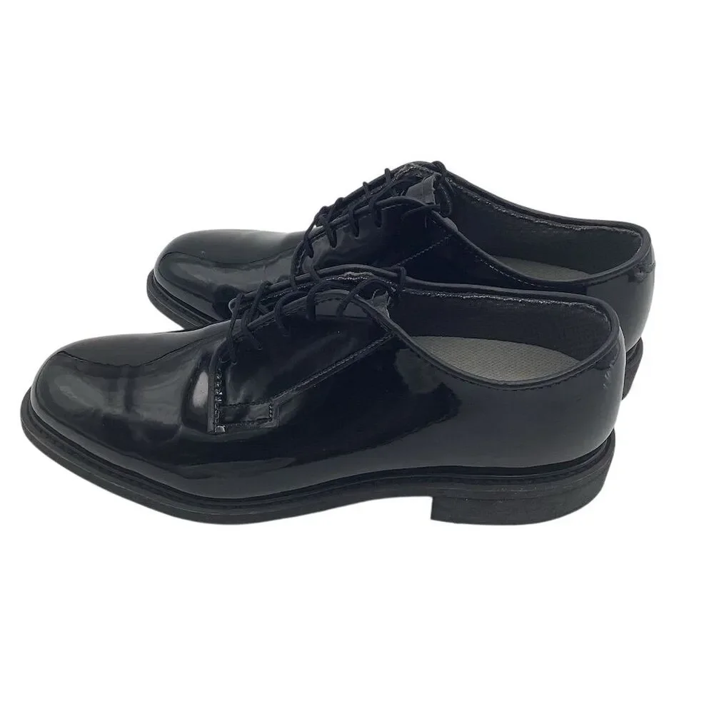 Bates Men's High Gloss Oxford‎ Dress Shoes Black Size 10 D